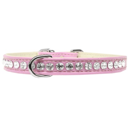 Beverly Style Rhinestone Designer Croc Dog Collar Light Pink Size 10