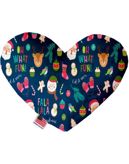 Christmas Party 6 Inch Heart Dog Toy