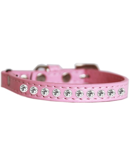 Clear Jewel Cat safety collar Light Pink Size 10