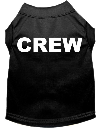 Crew Costume Screen Print Dog Shirt Black Size XS
