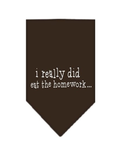 I really did eat the Homework Screen Print Bandana Cocoa Large