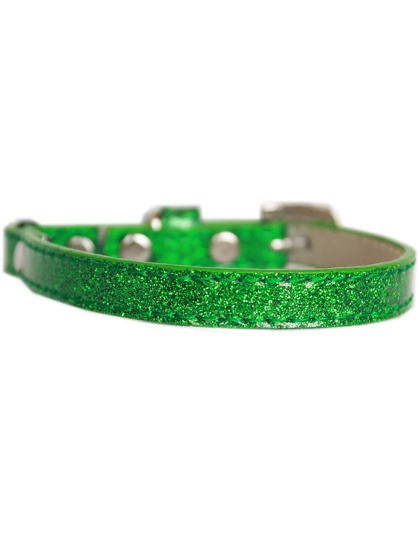 Ice Cream Plain Cat safety collar Emerald Green Size 10