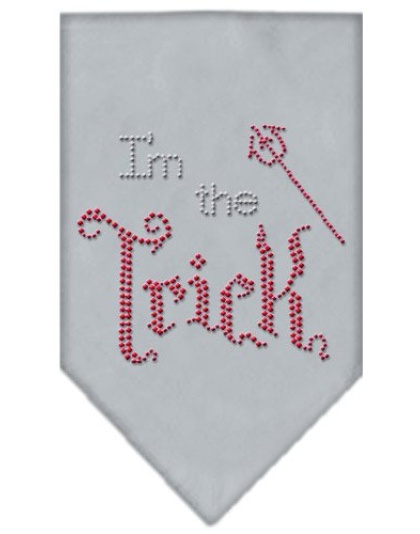 I'm the Trick Rhinestone Bandana Grey Large