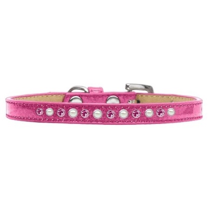 Pearl and Pink Crystal Size 10 Pink Puppy Ice Cream Collar