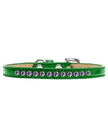 Purple Crystal Size 10 Emerald Green Puppy Ice Cream Collar