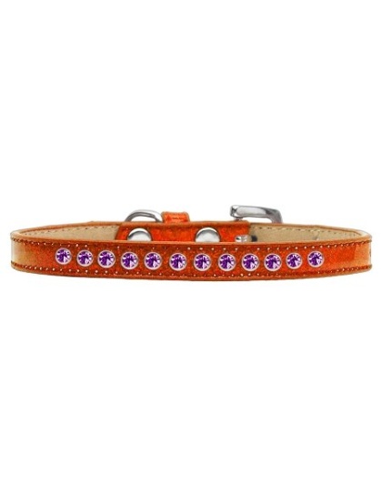 Purple Crystal Size 10 Orange Puppy Ice Cream Collar