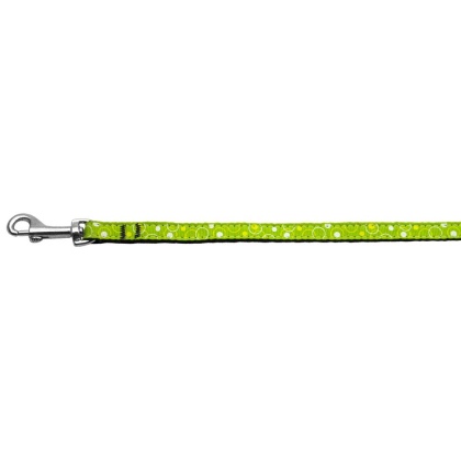 Retro Nylon Ribbon Collar Lime Green 3/8 wide 4Ft Lsh