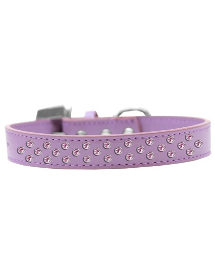 Sprinkles Dog Collar Light Pink Crystals Size 12 Lavender