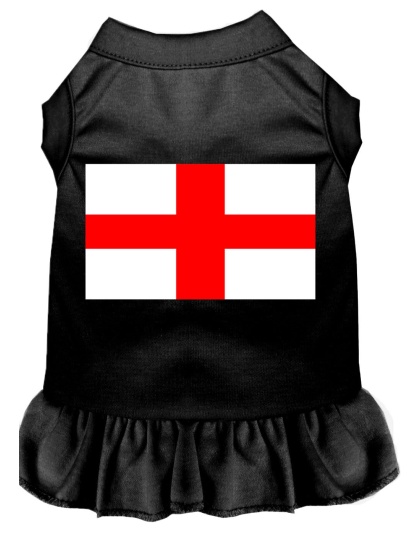 St Georges Cross Screen Print Dress Black 4X (22)